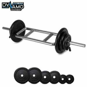 Standard Hammer Curl Triceps Barbell Set with Weight Plates New
