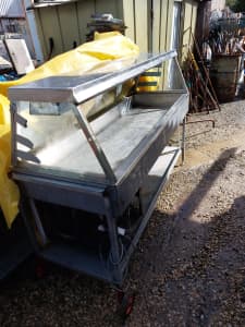 Bain-marie, chiller stainless and glass upright