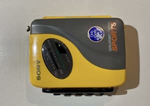 Sony Walkman Sport Vintage Cassette Player with speakers