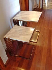 Marble Tables x2.