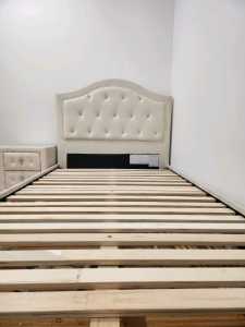 King single beds 2 available includes bedside. $220.00 each neg