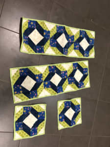Handmade quilted table runner