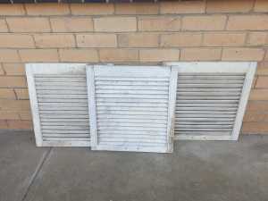 Hardwood louve shutters- 54x52