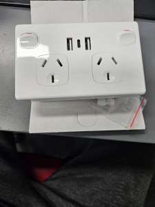 Power points double with usb chargers new several available