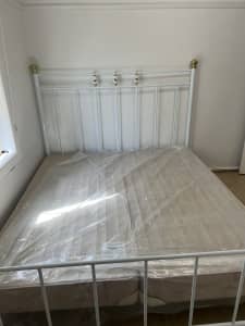 King size bed frame with bases
