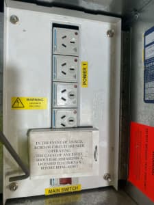 temporary power box for building sites (electricians) mentone 3194