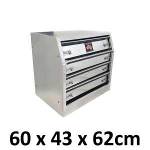 Aluminium Drawer Insert For Toolbox with 4 Drawers 646D