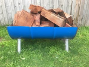 Firepit with 60 kg of red gum firewood