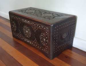 Wood Storage Chest with Pearl Inlay from Maranao Mindanao Philippines1