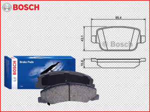 Ford Mondeo MA, MC, MB 2007 - 2015 Bosch BP1119 Rear Brake Pads