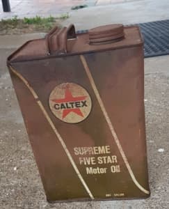 Vintage Caltex oil tin One gallon