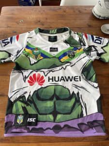 Canberra Raiders NRL Hulk Jersey - Size 12 - Authentic