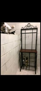 Vintage Iron Cast Shelf Unit