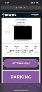 Simple plan Tickets
