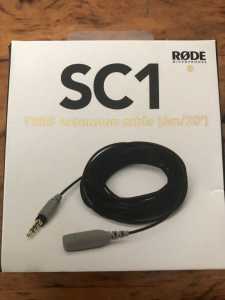 Rode SC1 lv mic extension cable- New in box!