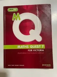 Math Quest Year 7 Textbook
