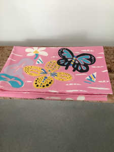 Vintage hot pink Ken Done pillowcases x2