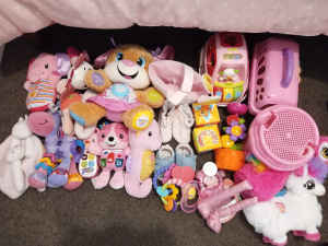 Baby girl bundle of toys