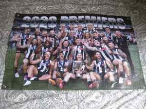 Large Collingwood Magpies FC (AFL)2023 Premiers Print(Canvas)90 x 60cm