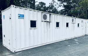40ft site shed container