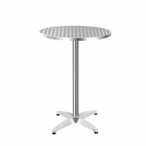 Bar Table Round Stainless Steel Height Adjustable & Foldable