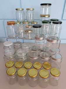 Glass Jars (40)...Super Clean, No Damages, Various Sizes.