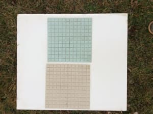 Tiles mosaic sheets Crystal Glass plus ceramic tiles