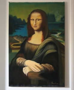 Mona Lisa reproduction oil on board 1969 after Da Vinci, Collectables, Gumtree Australia Bayswater Area - Noranda