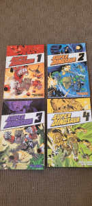 Super Dinasaur comics 1,2,3,4 