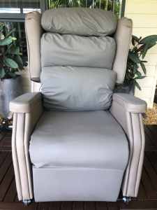 Electric recliner lift chair-leather