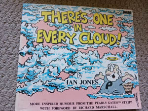 Theres one in every cloud (Pearly Gates comic strip) by Ian Jones
