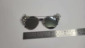 Fancy sunglasses with gemstone decorations