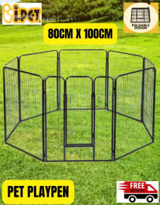 Pet Dog Playpen Enclosure 8 Panel Foldable (Brand New)