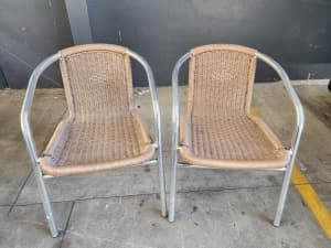 Ratten Look Chairs x 2