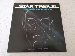 Vintage STAR TREK 3 THE SEARCH FOR SPOCK SOUNDTRACK 1984 Vinyl LP Mint