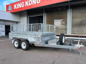 10 x 6 HYDRAULIC TIPPER GALVANISED BOX TRAILER 3500KG ATM 600mm cage St Marys Penrith Area Preview