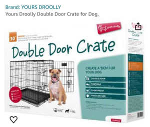 Double Door Crate for Dog,