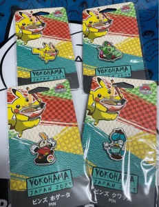 Pokemon Yokohama World Championship WCS 2023 4 Metal Pin Set