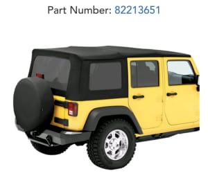 New Soft Top Roof for Jeep JK Wrangler Unlimited 