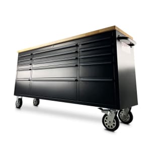 Black Edition 72” 180cm 15 Drawer Tool Trolley Cabinet