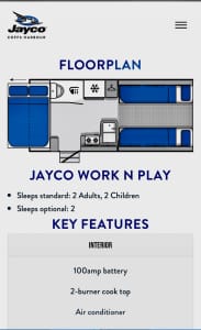 2021 Jayco Work and Play