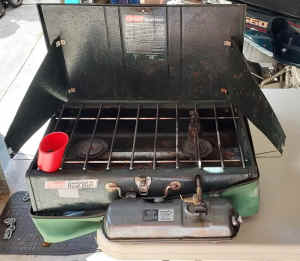 Dual fuel 2 burner cooker