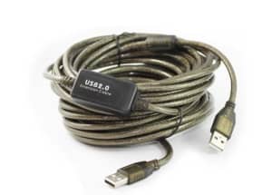 10M USB 2.0 Type A Cable Male to Male High Speed Data Cord in Black