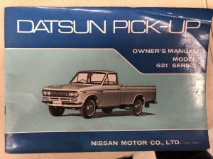 Vintage Datsun owners manual