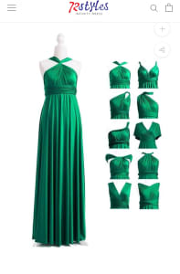 Emerald Green Infinity Dress