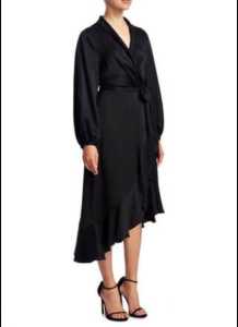 Zimmerman Silk, Sueded, Midi Wrap Dress, Size 3