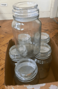 6 x Large Moccona Jars 400g Clean Washed Labels Removed
