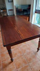8 seater dining wooden table and chairs
