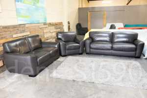 Freedom Chocolate 3, 2 and 1 Seater Lounges. Excellent Condition