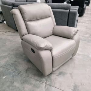 New Soma Genuine Leather Reclining Lounge Chair